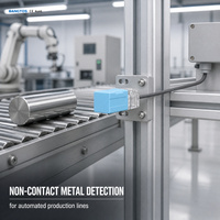 Capteur de proximité inductif carré, portée de détection 8 mm, détection supérieure, pour machines industrielles CNC