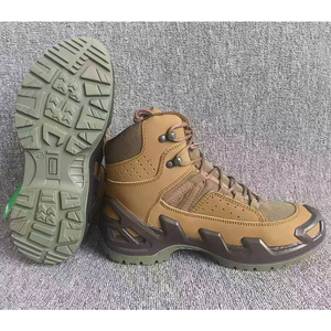 TSB08 Tactical <b>Boots</b> Outdoor All Seasons Waterproof Leather Tan High Top <b>Hiking</b> <b>Boot</b> - Product Image 6