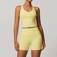 Ensembles de yoga pour femmes : Soutiens-gorge de sport, vêtements de fitness et de yoga, tenues de sport, ensembles d'entraînement pour femmes, leggings de yoga taille haute, vêtements de gym, Pilates
