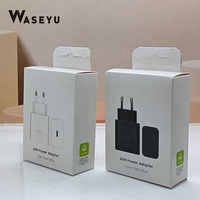 Pengisi Daya T6010 Kualitas Asli 60W Super Fast Charge EU/US SET Adaptor T6010 untuk Samsung Galaxy S26 S25 FE S24 Ultra