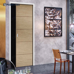 Portes coulissantes à poche en bois massif pour intérieur moderne, résidentielles - Product Image 3