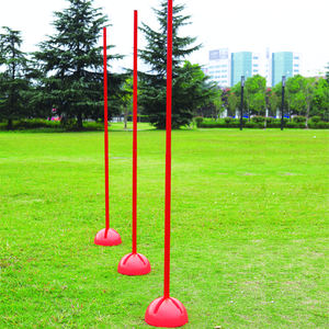 축구 훈련 장비 민첩성 슬라롬 극 세트 축구 민첩성 훈련 폴플라스틱 코칭 스틱 - Product Image 3