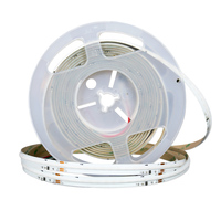 Tira de LED RGB COB de 10 mm de Ancho, 420 LED/m, DC24V, Sin Puntos, a Todo Color, Flexible, Cortable, para Decoración del Hogar y Bares