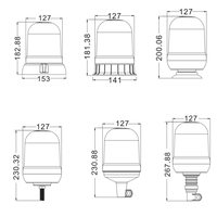 2024 NEU 12 V 24 V HALOGEN H1 GRIFF GRIFF HECKLICH TREIBEUST SÜPER BRICHT FÜR RÜCKLICH TÜRNENDER SCHIERLICHTLICH R10 EMARK IP65