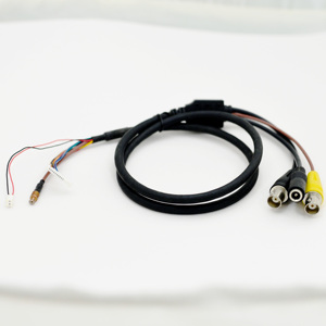 Câble vidéo et d'alimentation industriel de sécurité et de surveillance, connecteur BNC mâle vers prise DC femelle vers connecteur micro coaxial - Product Image 1