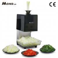 Mond.uk HBS-S01 - Trancheuse Électrique Commerciale 50kg/h pour Oignons Verts, Déchiqueteuse de Ciboulette Coréenne, Machine à Couper les Légumes Finement (1,8 mm)