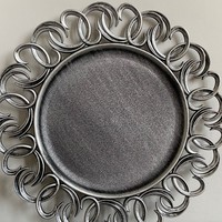 Or en vrac 13 pouces sous les assiettes assiette de chargeur en plastique pour les articles de décoration de mariage sur la table