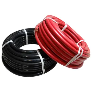 8号线黑色红色电池电缆纯铜汽车电线动力电池电缆，用于汽车音响扬声器房车拖车