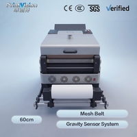 Machine de séchage et de secouage de poudre DTF à bande maillée industrielle de 60 cm, four de chauffage sous vide robuste pour film, à vendre