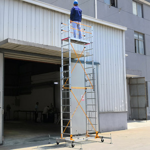 Mástil Telescópico Vertical Portátil <span class=keywords><strong>de</strong></span> Aluminio, Elevador Hidráulico <span class=keywords><strong>de</strong></span> 10m, Fácil Montaje, Equipo <span class=keywords><strong>de</strong></span> Acceso Móvil para Uso en Fábrica - Product Image 3