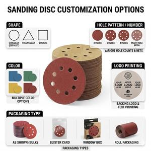 Papel <span class=keywords><strong>de</strong></span> Lija Rojo <span class=keywords><strong>de</strong></span> 5 <span class=keywords><strong>Pulgadas</strong></span> (125 mm) al por Mayor <span class=keywords><strong>de</strong></span> Fábrica, Papel Abrasivo, Papel <span class=keywords><strong>de</strong></span> <span class=keywords><strong>Esmeril</strong></span>, Discos <span class=keywords><strong>de</strong></span> Lija con Velcro - Product Image 2