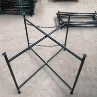 Plier un cadre/tréteau pliant pour les travaux de construction et de construction de murs en stuc de maçon