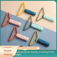 Grattoir à poils d'animaux ABS pour canapé et vêtements - Brosse collante double usage, conception suspendue à double tête, dispositif de nettoyage pour salle de bain