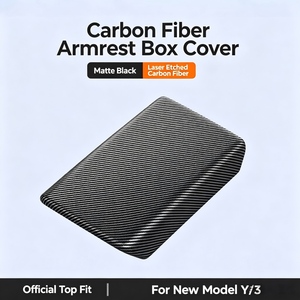 <span class=keywords><strong>Housse</strong></span> d'accoudoir <span class=keywords><strong>Spigen</strong></span> pour Model Y Juniper YL 3 Highland Noir Nouveau |   Console centrale à clipser antidérapante et résistante aux rayures 2026/2025 - Product Image 6