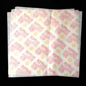 Custom Printed Greaseproof <b>Burger</b> <b>Wrapping</b> <b>Paper</b> Sheets for Fast Food Restaurant Packaging - Product Image 3