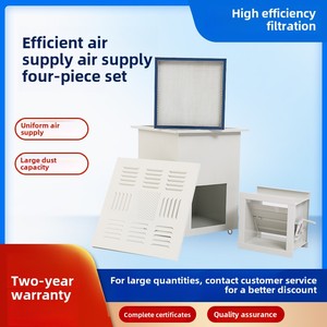 エアボックスバルブディフューザーフィルター<span class=keywords><strong>4</strong></span>ピース工業用新鮮空気浄化アウトレットセット新しい状態効率的な空気供給システム - Product Image 5