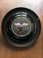 Enjoliveurs de roue flottants rotatifs avec logo chromé noir XXL 183mm compatibles avec Alfa Romeo Armani AZAD BS BMW Mini