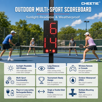 Tableau de score électronique de pickleball, marqueur de score numérique LED pour la pratique sportive en gymnase