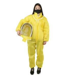 Pomelo New Beekeeping Protective <b>Suit</b> Yellow Jumpsuit Polyester Thick & Breathable 1 Year Warranty One-piece Anti <b>Bee</b> <b>Suit</b> - Product Image 2