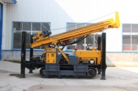 Nouvelle plateforme de forage de puits d'eau diesel, profondeur maximale de 680 m, entièrement hydraulique, type chenilles, machine de forage de puits