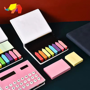 Sticky Notes With Calculator A-F5 PU Plastic Paper Office Supplies For Business Accounting Gifts And Exhibitions - Product Image 1