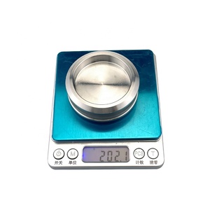 シャワードア浴室ガラスフラッシュドアノブ高品質耐久性丸型ステンレス鋼ポーランドガラス - Product Image 6