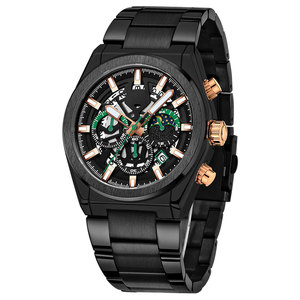 Montres étanches pour hommes <span class=keywords><strong>Montre</strong></span> à quartz en acier inoxydable <span class=keywords><strong>Montre</strong></span>-<span class=keywords><strong>bracelet</strong></span> classique résistante à l'eau pour <span class=keywords><strong>homme</strong></span> - Product Image 5