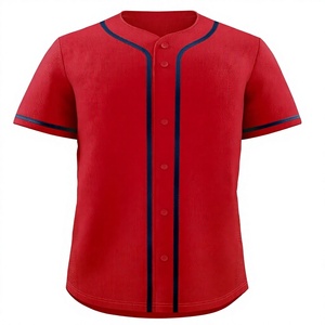 Camiseta de Béisbol Unisex de Manga Corta, Color Sólido, con Botones, Transpirable, de Secado Rápido, Poliéster, Ropa Deportiva para Adultos, Logotipo Frontal - Product Image 5