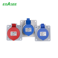 Connecteurs industriels étanches EBASEE 16A 3 broches, prise et fiche IP44 110V 220V