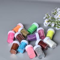 Poudre de paillettes holographiques en bouteille de 25g, 24 couleurs, pour maquillage de scène, décoration artistique artisanale, fournisseur en gros