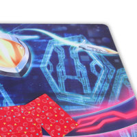 Tapis de souris gaming RVB en tissu et caoutchouc, personnalisable pour jeux de cartes, vente chaude
