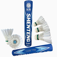 ST. NO 7 Volants de badminton série Feather Straight - Vol stable - Idéal pour l'entraînement en club / à domicile
