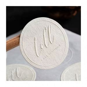 Sticker Embossed <b>Label</b> LOGO <b>Printing</b> Custom Sealing Matte Sticker Custom Adhesive Brand logo Sticker - Product Image 4