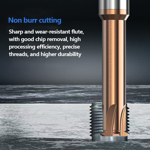 Cacbua vonfram ba răng xoắn phay cắt M0.8-M27 số liệu cho trung tâm gia công Hợp Kim & Máy cắt OEM - Product Image 3