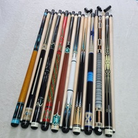 Nouveau Arrivage Jassinry 142cm Pointe 12mm Queues de Billard Carambole/Billard Américain à 3 Bandes en Érable avec Goupille Radiale et Décoration