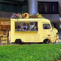 Citroen Aanpasbare Fast Food Truck Mobiele Kar Restauratie Auto Hamburger & Koffie Trailer Voor Snacks Chips En Meer