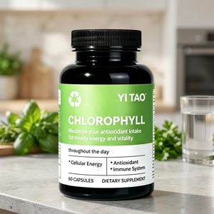 Capsules de chlorophylle et de persil : Renforce l'antioxydation, soutient la vitalité, l'immunité, la détoxification et la purification – Végétalien, sans gluten - Product Image 1
