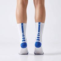 Chaussettes de basketball athlétiques en tricot respirant avec logo personnalisé, coussinées, soutien de la voûte plantaire, vente en gros