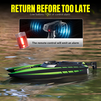 2025 Bateau RC rapide à grande vitesse pour piscines et lacs, bateaux de course LED 2.4 GHz 30 KM/H pour enfants et adultes avec batterie rechargeable