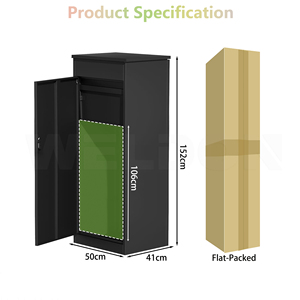 대용량 야외 소포 상자 주거 보안 패키지 배달 상자 문앞에 대한 독립형 방수 택배 상자 - Product Image 3