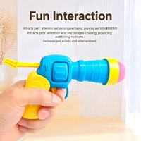 Lanceur de balles en fourrure pour chat, jouet pour chat, pistolet lanceur de balles en peluche, balle pour animal de compagnie, divertissement autonome, balle silencieuse
