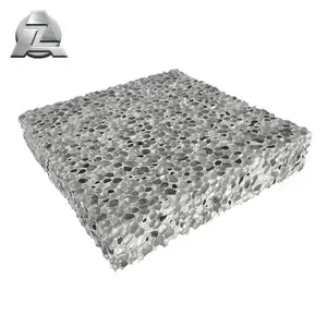 China manufacturers customized easy to install porous open cell aluminum metal foam
