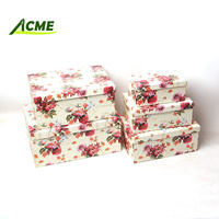Boîtes cadeaux rigides en carton recyclé de luxe avec logo personnalisé et motif floral, fermeture magnétique, options de taille, finition mate/brillante, pour thé