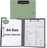 Portapapeles Plegable A4 para Enfermería, Impermeable, de Plástico, para Almacenamiento de Oficina, Portapapeles de Arco, Plegable, de Polipropileno, para Archivos de Papel