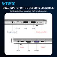Ordinateur portable 14 pouces, processeur I3-1215U, coque en métal, lecteur d'empreintes digitales, caméra de confidentialité, clavier rétroéclairé, Wi-Fi double bande, BT4.2, ordinateur portable OEM