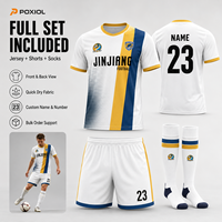Échantillon Gratuit Ensemble Maillot de Foot Personnalisé 100% Polyester Séchage Rapide Sublimation Intégrale Tenue de Football pour Équipes Jeunes Commandes en Gros