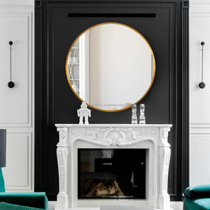 Factory Price Custom Size Modern <strong>Round</strong> Matel Frame Wall Mounted Big <strong>Circle</strong> Bathroom Hanging <strong>Mirror</strong> - Product Image 3