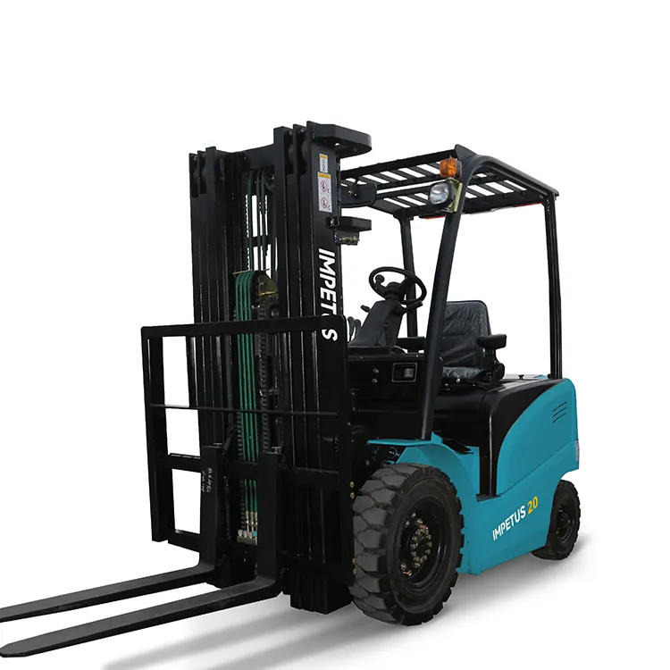 4m tinggi angkat forklift listrik industri forklift peralatan baterai lithium 2 ton dupleks listrik forklift 2 ton