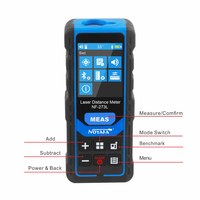 Medidor de Distancia Láser Verde NOYAFA NF-273L 60M-120M, Protección IP54, Alta Precisión (+/-1.5mm), Pantalla LCD Retroiluminada, Material ABS+PC