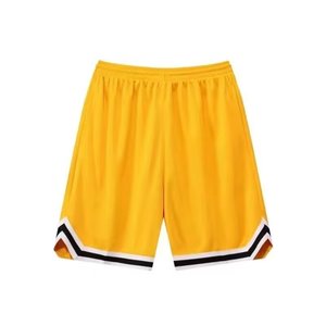 Shorts de basketball américains pour hommes adultes, été, fins, amples, respirants, séchage rapide, sport, polyester, tissage filé, coupe courte - Product Image 1